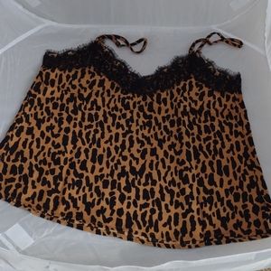 Lace Trim Satin Camisole